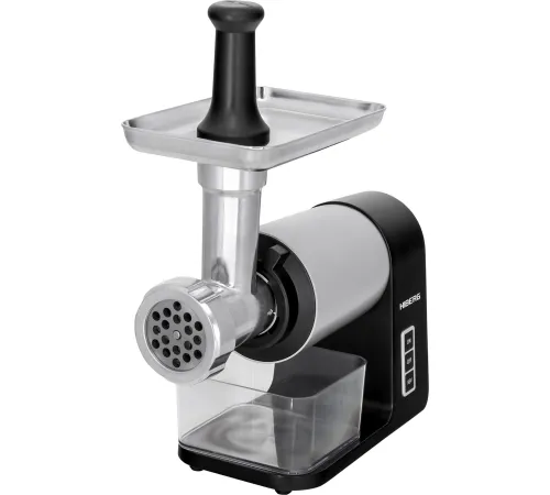 Мясорубка Hiberg MG 990 BS черный/серебристый