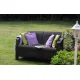 Садовый диван Keter Corfu II Love Seat 258946 коричневый