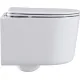 Унитаз подвесной Roxen Simple Compact в комплекте с инсталляцией StounFix Dual Fresh 6 в 1 966614 кнопка: бежевый