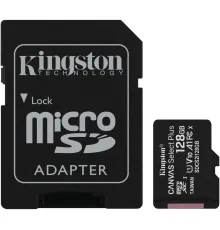 Карта памяти Kingston Canvas Select Plus microSDXC 128GB SDCS2/128GB с адаптером