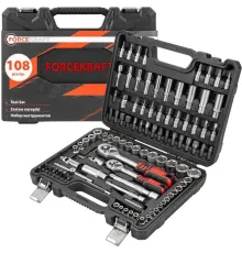 Набор трещотка с головками и битами ForceKraft FK-41082-5DS 108 предметов