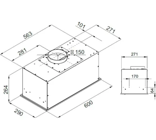 Кухонная вытяжка KUPPERSBERG Ibox 60 X