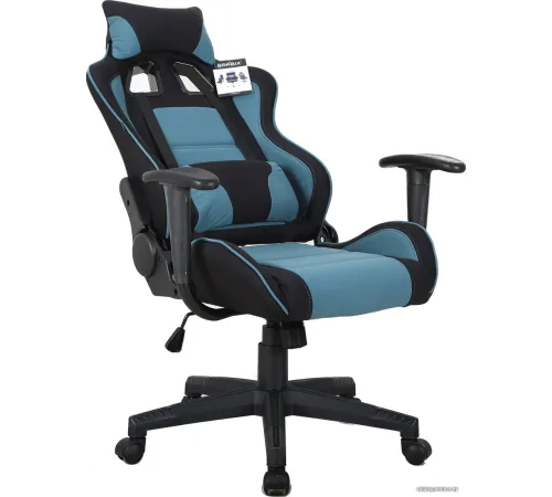Игровое геймерское кресло Brabix GT Racer GM-100 черный/голубой