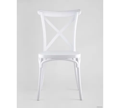 Стул Stool Group Кроссбэк пластиковый белый