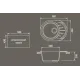 Кухонная мойка  GranFest Rondo GF-R580L терракот