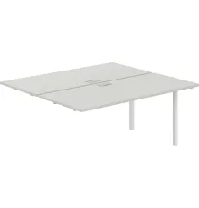 Офисный стол Norden 320х143.8х75 SG.216.SH.44.WH белый/серый бархат