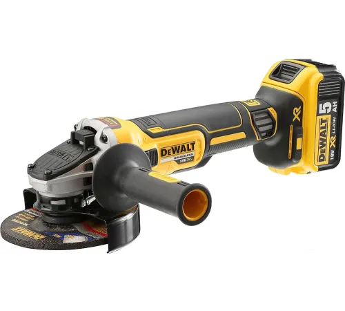 Угловая шлифмашина DeWalt DCG405P2 с 2-мя АКБ, кейс