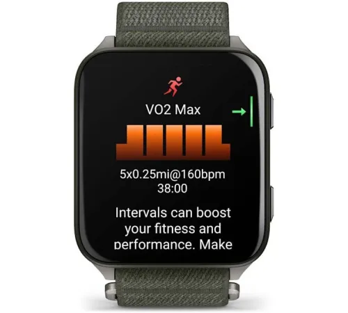 Умные часы Garmin Venu X1 титановый/зеленый