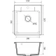 Кухонная мойка GranFest Urban GF-UR-245 черный