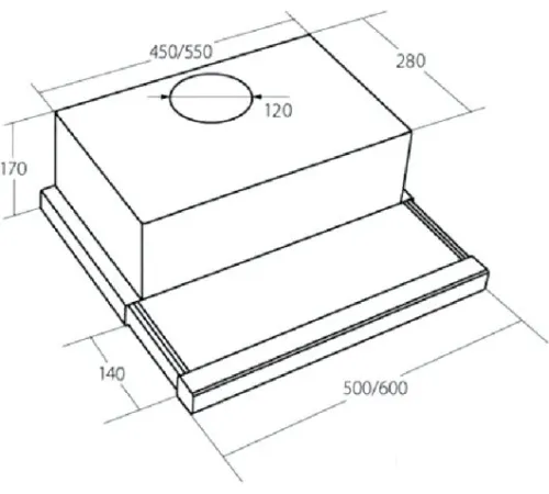 Кухонная вытяжка Akpo Light eco glass twin 60 WK-7 белый