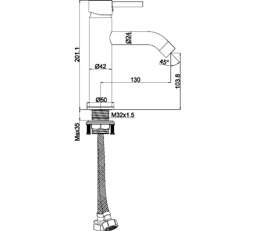 Смеситель Maxonor Pure Life PL1087