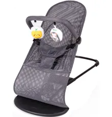 Шезлонг Amarobaby Amarobaby Baby time AB21-25BT/11 серый