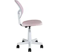 Компьютерное кресло Stool Group Лоло пластик белый/розовый 5256W Mesh Pink