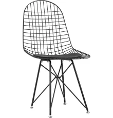 Стул Stool Group Eiffel черный/черная подушка