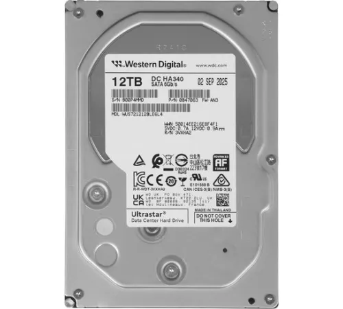 Жесткий диск WD Ultrastar DC HC340 12TB WUS721212BLE6L4