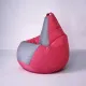 Кресло-мешок Mio Tesoro Груша Kombo XXL GF-130x85-FS фуксия/серый