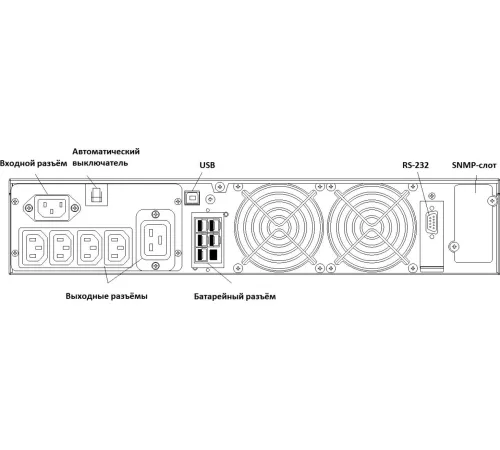 Источник бесперебойного питания Powercom Macan MRT-2000