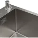 Кухонная мойка Roxen Simple 560220-60-V сатин/текстурная с коландером и дозатором
