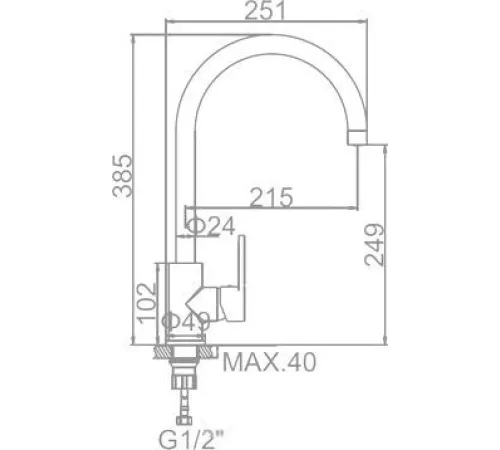 Смеситель Ledeme L4066