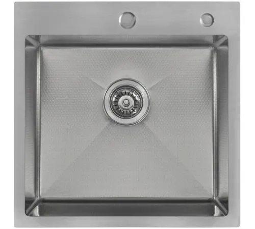 Кухонная мойка Diamond 500*500, коландер, дозатор SATIN DECOR