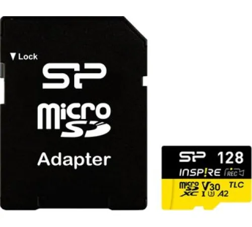 Карта памяти Silicon-Power Inspire microSDXC SP128GBSTXLA2V1NSP 128GB с адаптером