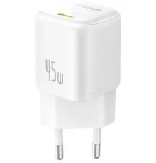Сетевое зарядное Baseus PicoGo Fast Charger 1C 45W P10176800213-00 белый