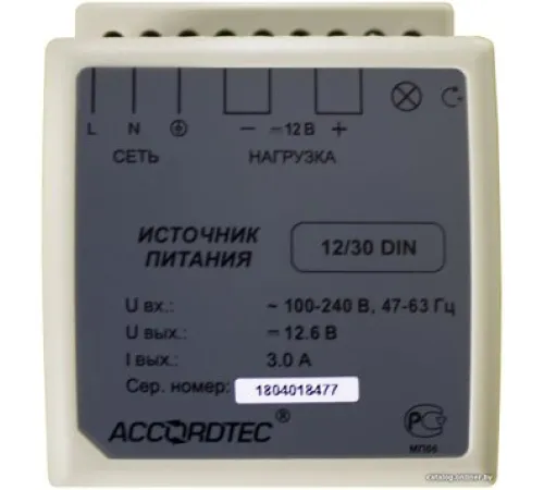Стабилизатор напряжения AccordTec АТ-12/30 DIN