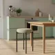 Табурет Mio Tesoro Гамма круг бежевый/черный