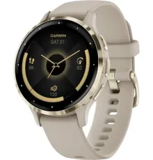 Умные часы Garmin Venu 3S френч-грей, с силиконовым ремешком