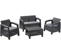 Набор садовой мебели Keter Corfu Set 223204 графит