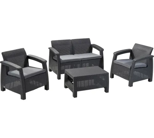 Набор садовой мебели Keter Corfu Set 223204 графит