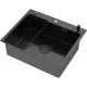 Кухонная мойка ARFEKA ECO AR мойка 600*500 POP-UP, коландер F, дозатор BLACK DECOR MILLET GRAINS