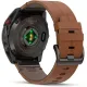 Умные часы Garmin Fenix 8 Pro 51 мм карбоновый серый, коричневый кожаный ремешок