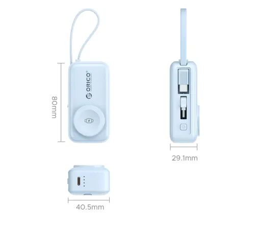 Внешний аккумулятор Orico S18-D 5000mAh голубой