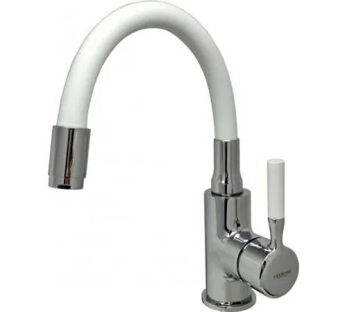 Смеситель Ledeme L1399-3 хром/белый