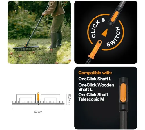 Грабли зубчатые Fiskars 1080680
