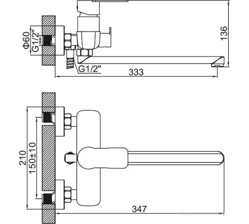 Смеситель Ledeme L72218