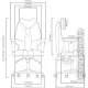 Офисное кресло Kulik System Fly азур оранжевый