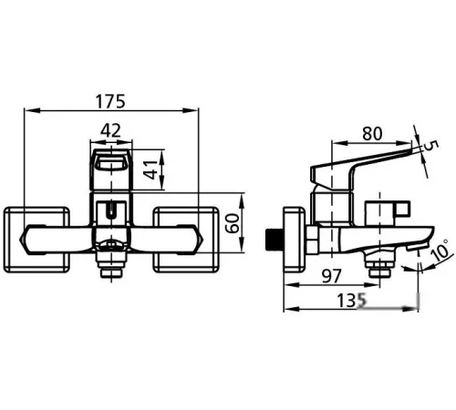Смеситель Milardo Atlantic ATLSBC0M02