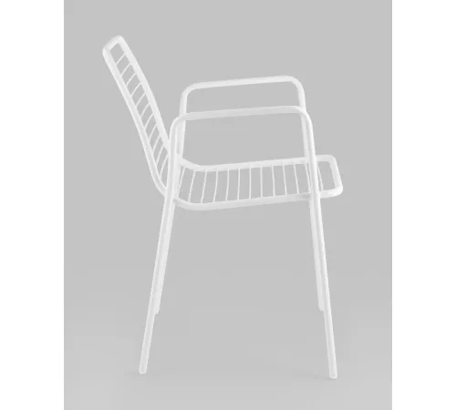 Стул Stool Group Дели с подлокотниками LV-107-9016 металл белый