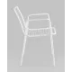 Стул Stool Group Дели с подлокотниками LV-107-9016 металл белый