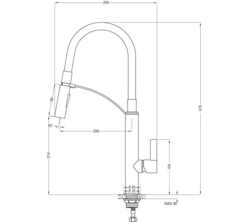 Смеситель Deante Gerbera BGB B720