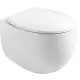 Унитаз подвесной Roxen Egg в комплекте с инсталляцией StounFix Dual Fresh 6 в 1 968475 кнопка: брашированное золото