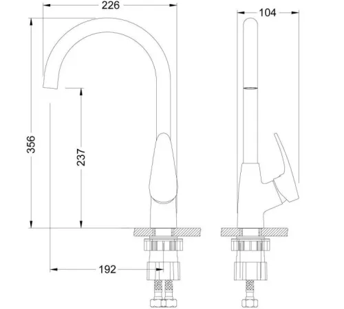 Смеситель Lemark Линара LM0405PBG