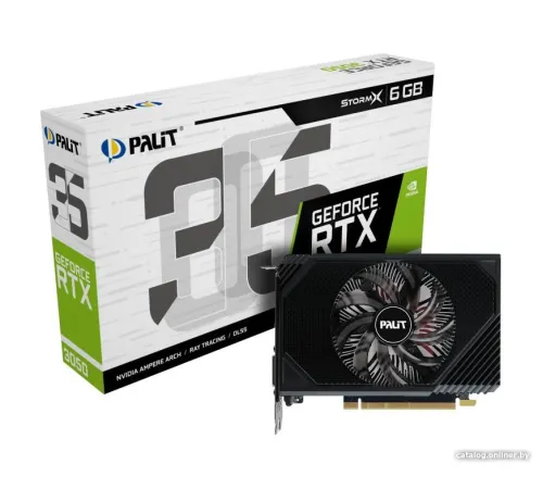 Видеокарта Palit GeForce RTX 3050 StormX 6GB NE63050018JE-1072F