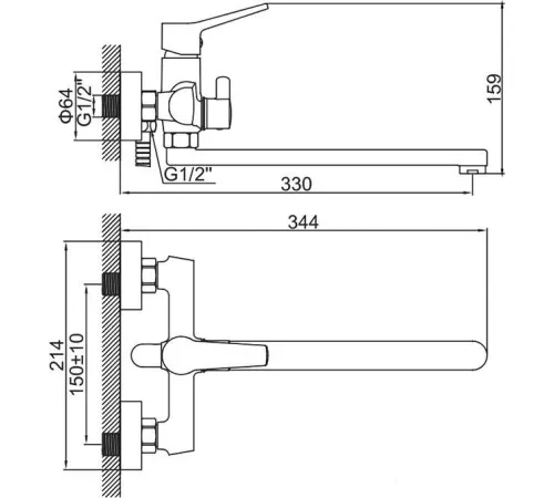 Смеситель Ledeme L2269B