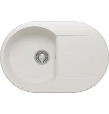 Кухонная мойка Polygran Atol-760 белый хлопок 36