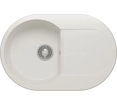 Кухонная мойка Polygran Atol-760 белый хлопок 36