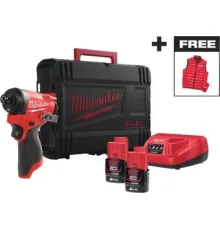 Винтоверт Milwaukee M12 FID2MC-202X Fuel 4933499462 с 2-мя АКБ, кейс