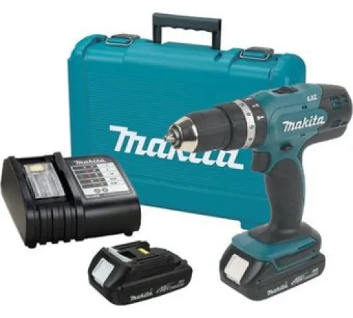 Ударная дрель-шуруповерт Makita DHP453SYE с 2-мя АКБ, кейс